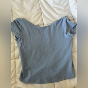 Aerie Offline backless top in baby blue size M